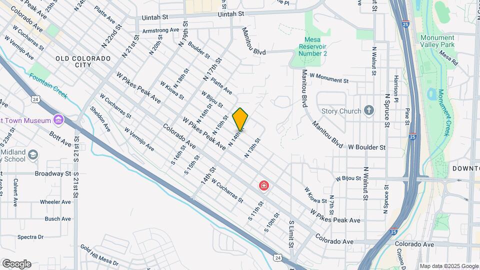 1330-1332 W Kiowa St Map and Location Details