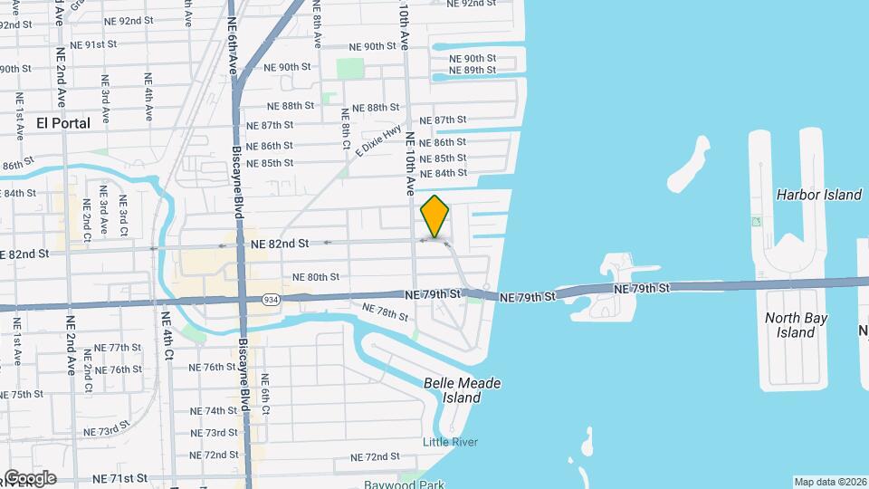 1050 NE 82nd St Mapa y Detalles de la Ubicación