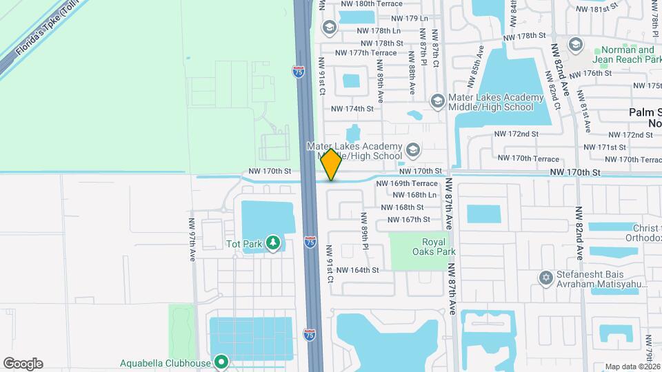 9117 NW 169th St Map and Location Details