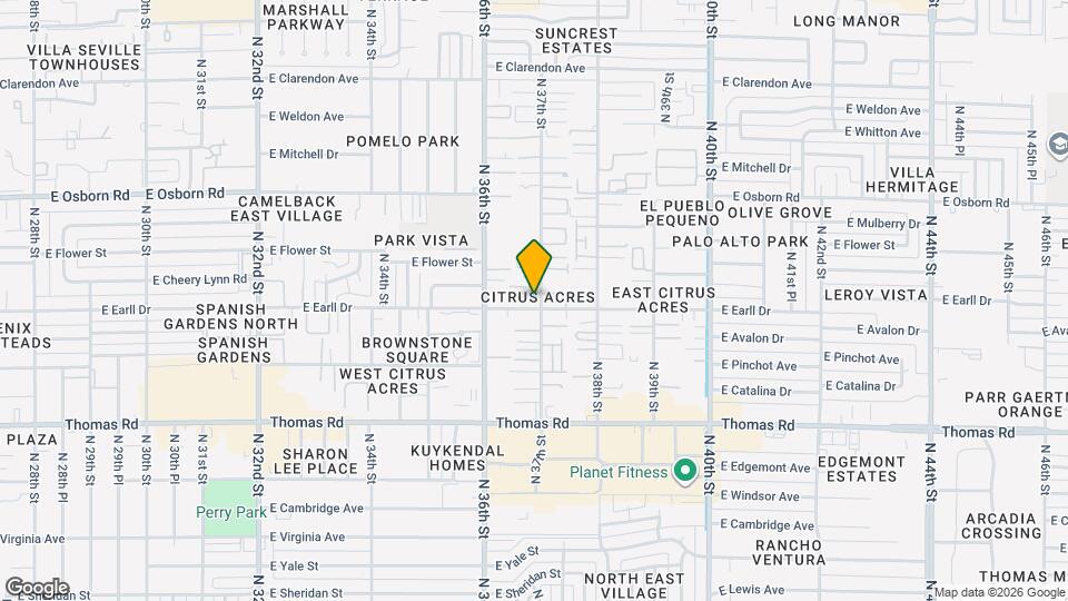 3104 N 37th St Mapa y Detalles de la Ubicación