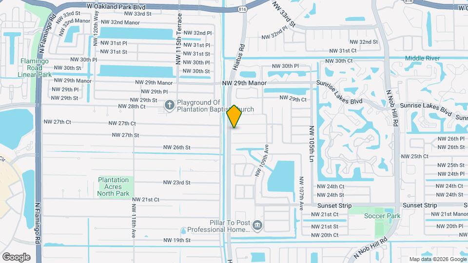 11145 NW 27th St Map and Location Details