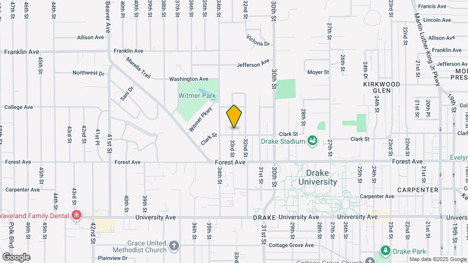 1503 33rd St Map and Location Details