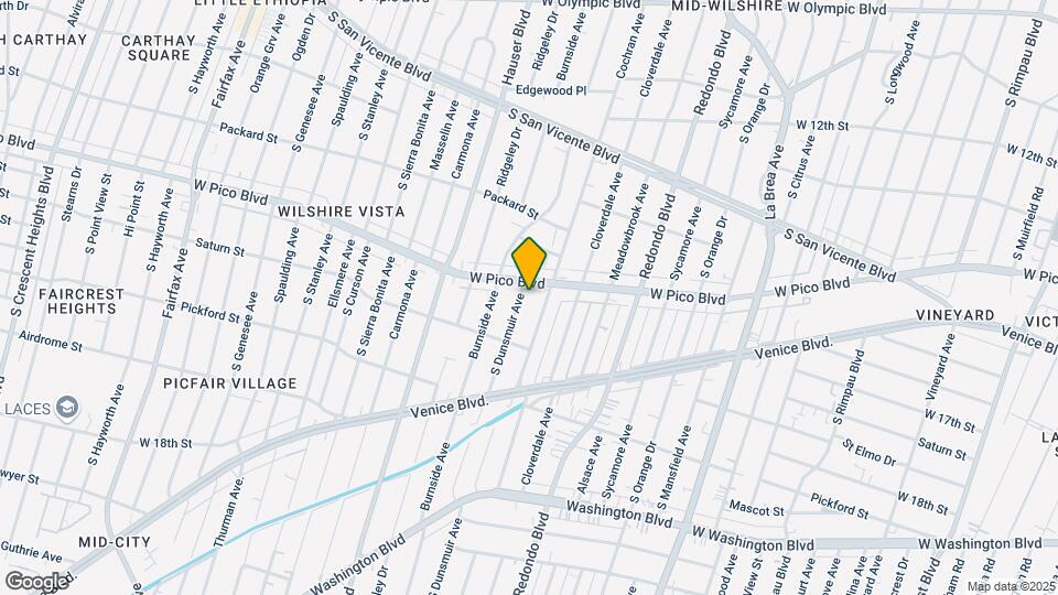 1414 S Dunsmuir Ave Map and Location Details