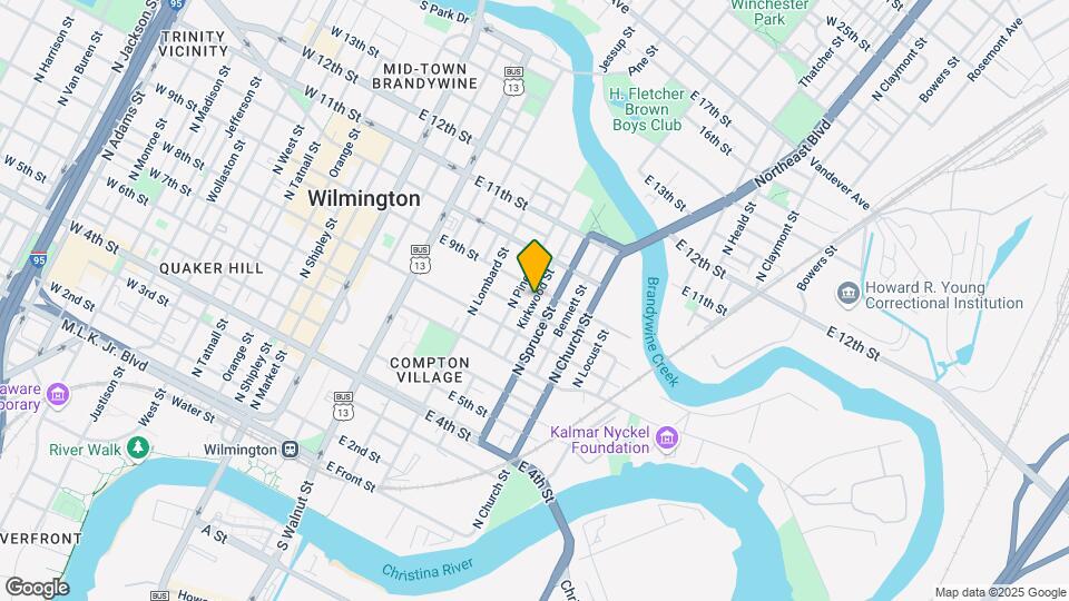 831 Kirkwood St Map and Location Details