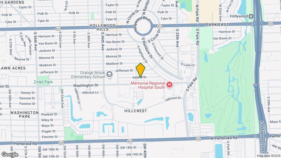 4008 Adams St Map and Location Details