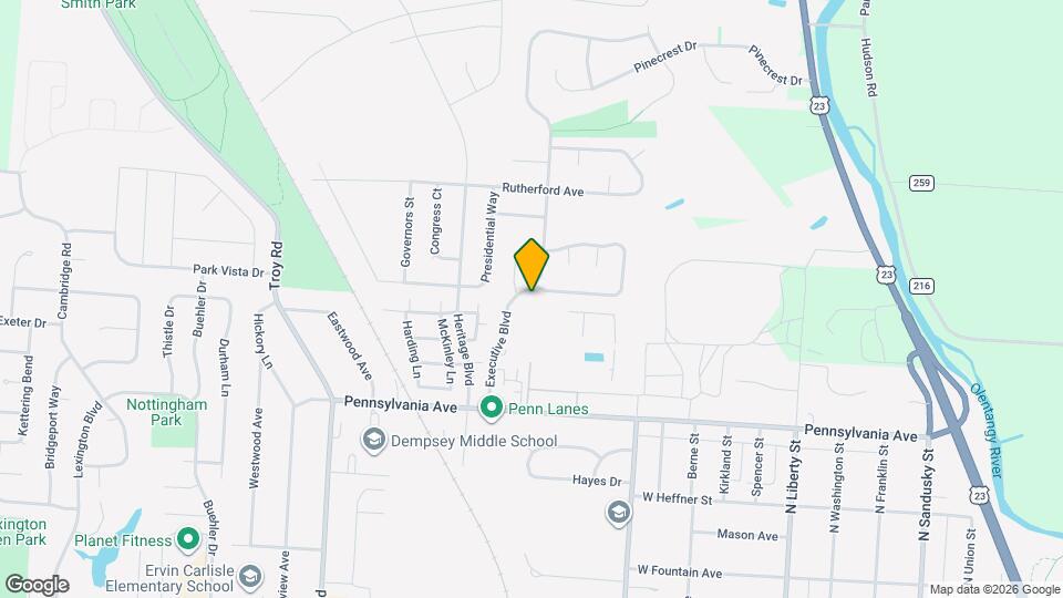 610 Executive Blvd Map and Location Details