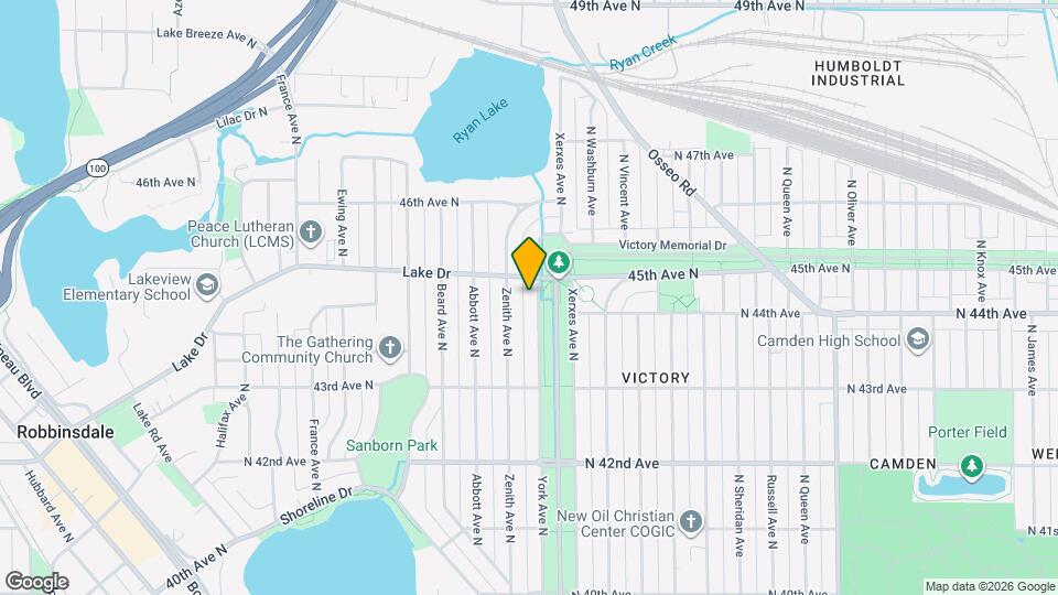 4425 York Ave N, Unit Main Floor NE Mapa y Detalles de la Ubicación