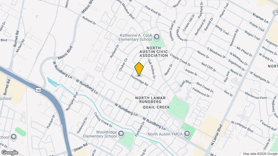 1504 Thornridge Rd Map and Location Details