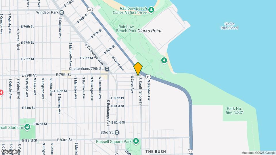 7914 S South Shore Dr, Unit 3 Map and Location Details