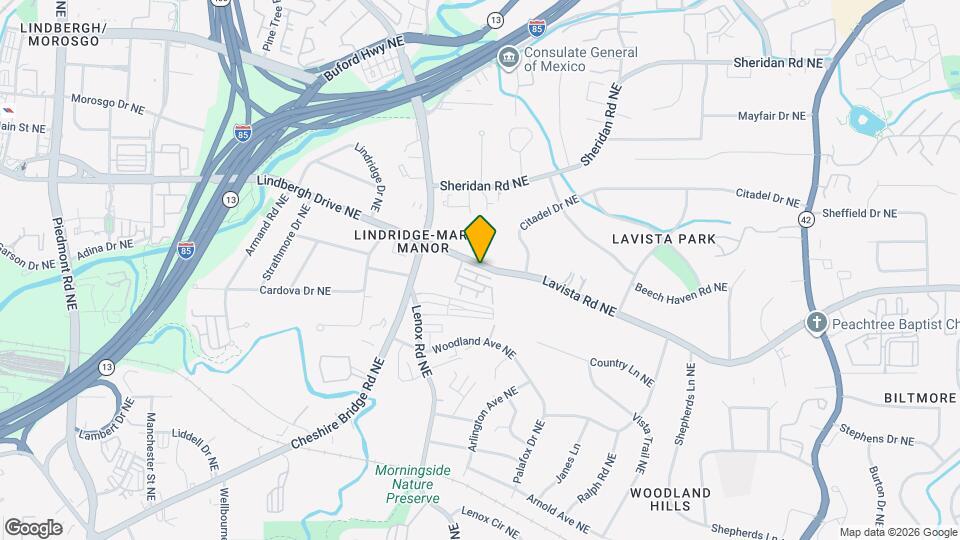 1209 Lavista Rd NE Map and Location Details