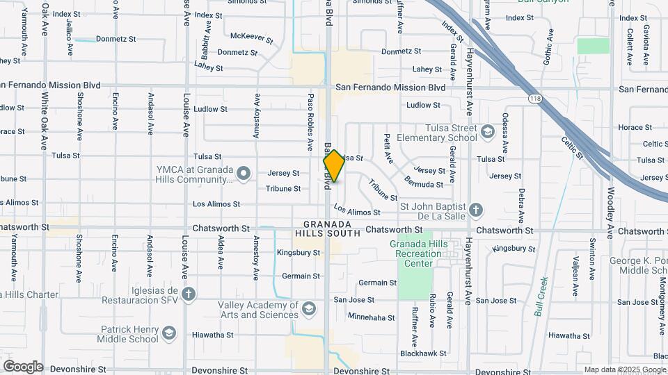 10828 Balboa Blvd Map and Location Details