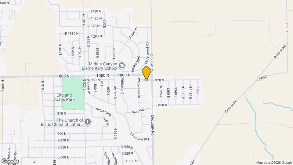 864 E 980 N Mapa y Detalles de la Ubicación