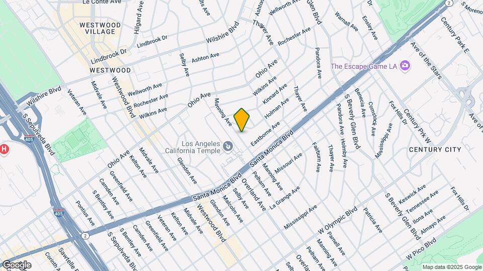 1658 Manning Ave Mapa y Detalles de la Ubicación