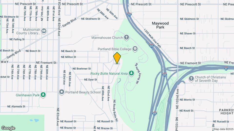 3433 NE Cadet Ave, Unit Upper Map and Location Details