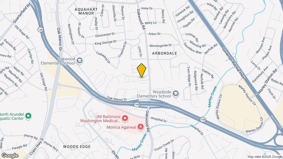 7802 Five Oaks Ct Map and Location Details