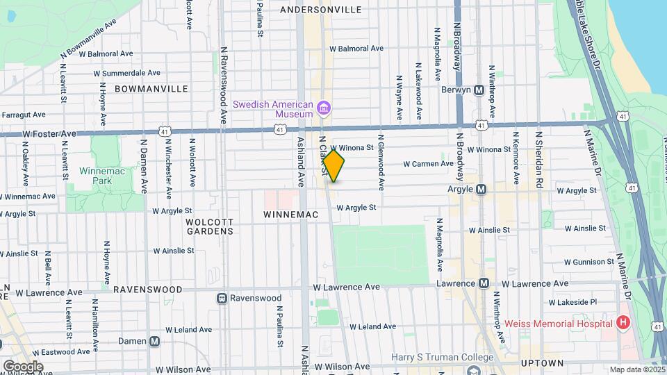 5037 N Clark St Mapa y Detalles de la Ubicación