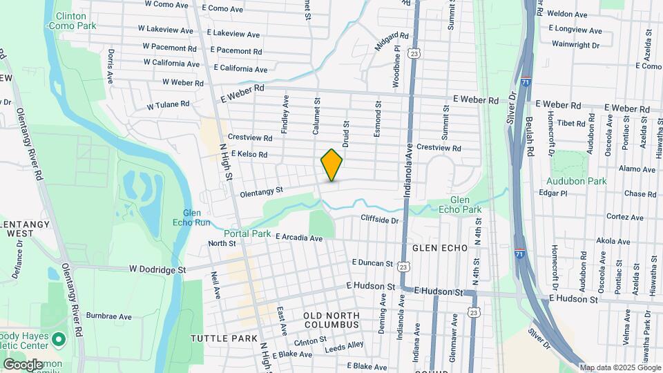 219 Olentangy St Map and Location Details