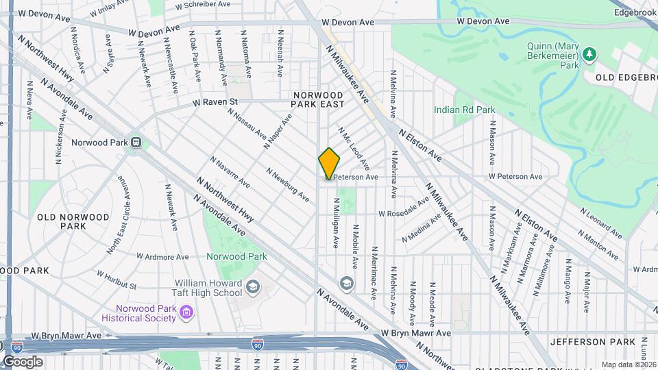 6345 W Peterson Ave Map and Location Details