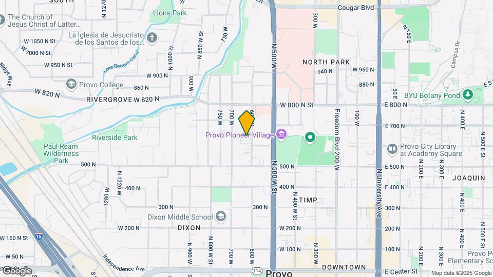 639 600 W Map and Location Details