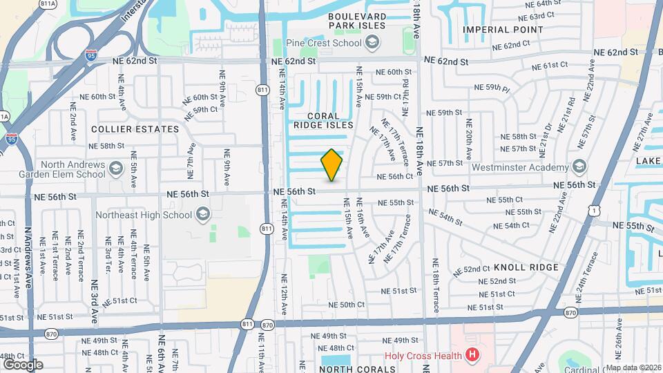1461 NE 56th St Map and Location Details