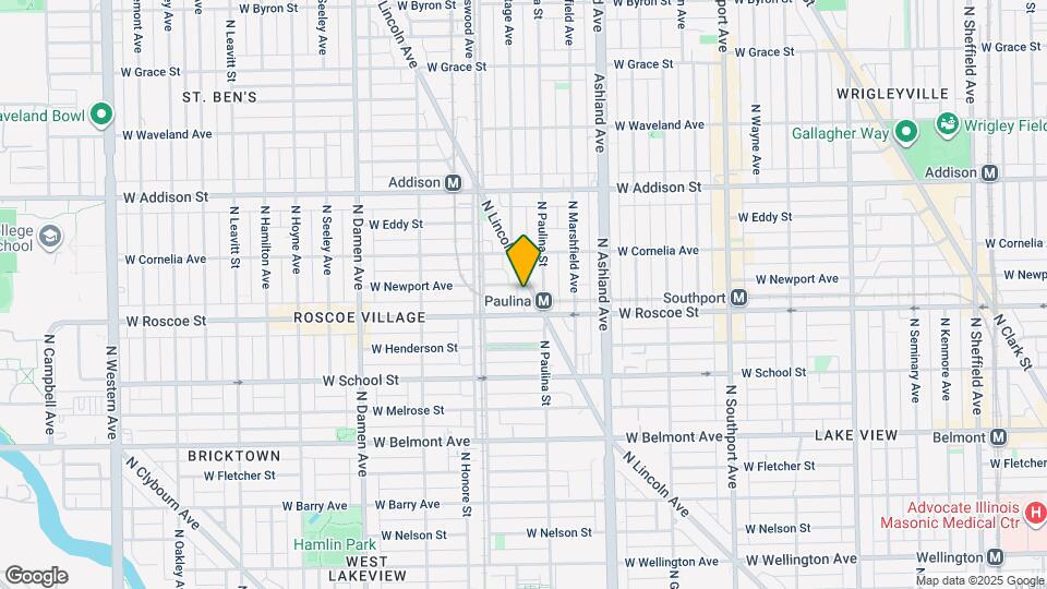 3422 N Lincoln Ave Map and Location Details