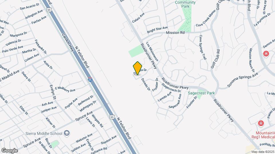 2203 Santo Domingo Ave Map and Location Details