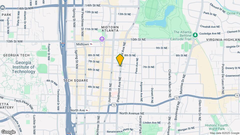 850 Piedmont Ave NE Map and Location Details
