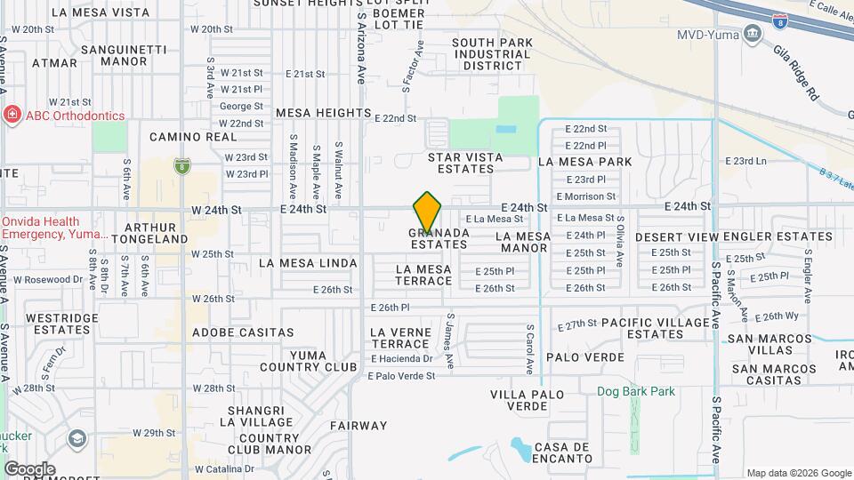 743 E 24th Pl Map and Location Details