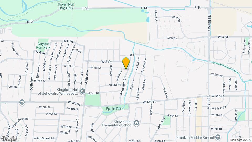117 43rd Ave Ct Map and Location Details