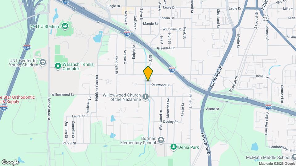 1402 Oakwood Dr Map and Location Details