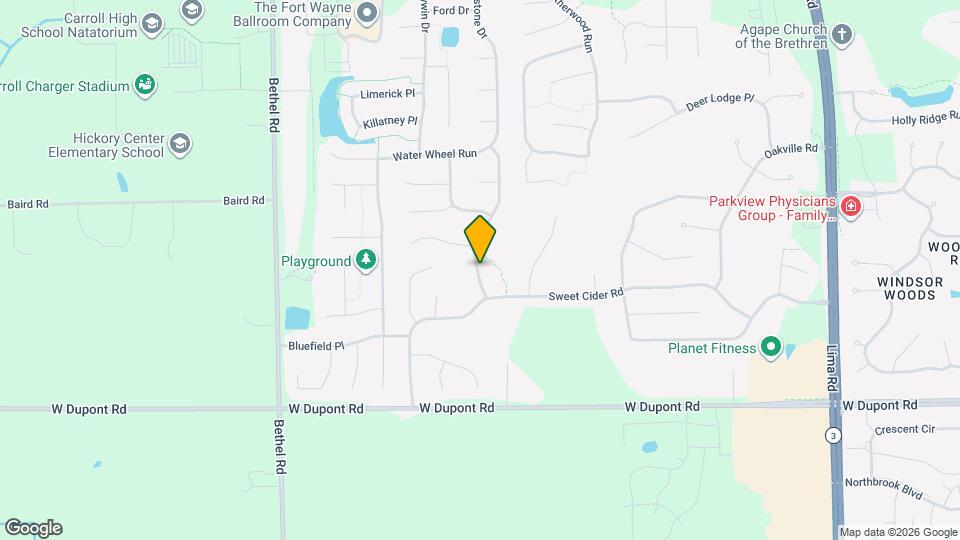 10824 Millstone Dr Map and Location Details