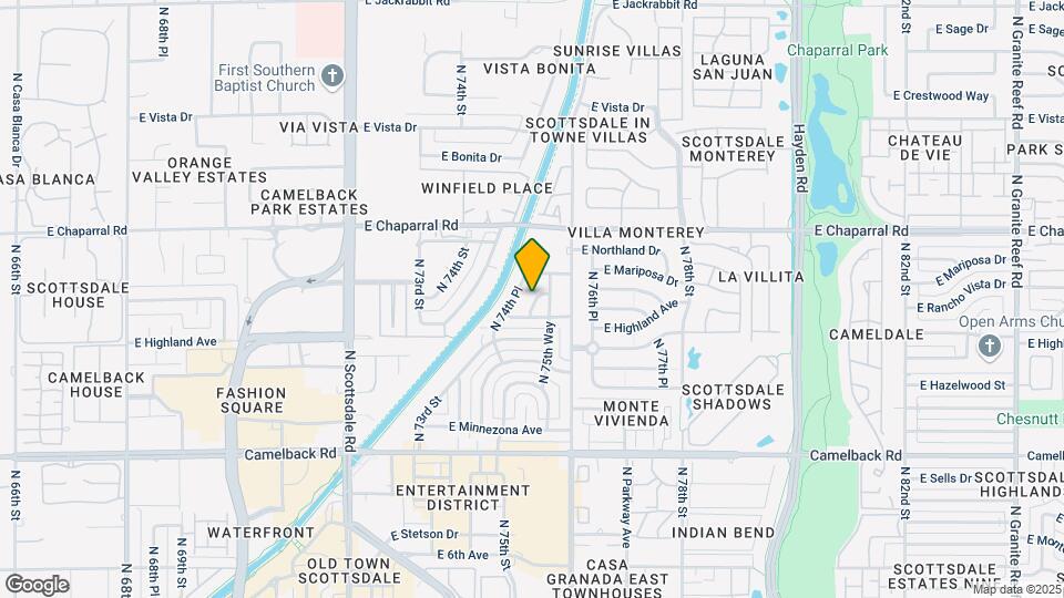 4764 N 75th Pl Map and Location Details