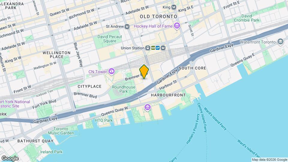 25 Grand Trunk Crescent, Unit SI ID1520082P Map and Location Details