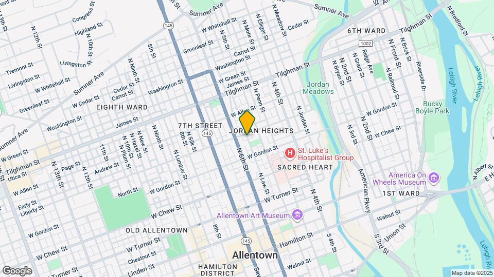 444 N Law St Map and Location Details