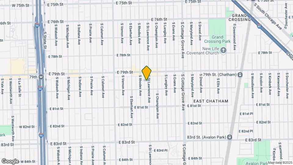 7932 S St Lawrence Ave Map and Location Details