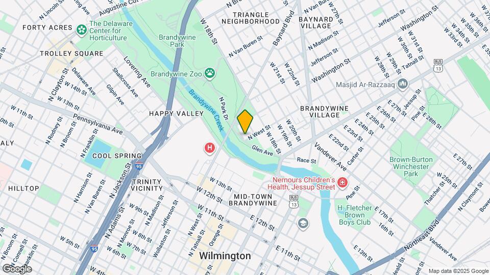 1601 West St Map and Location Details