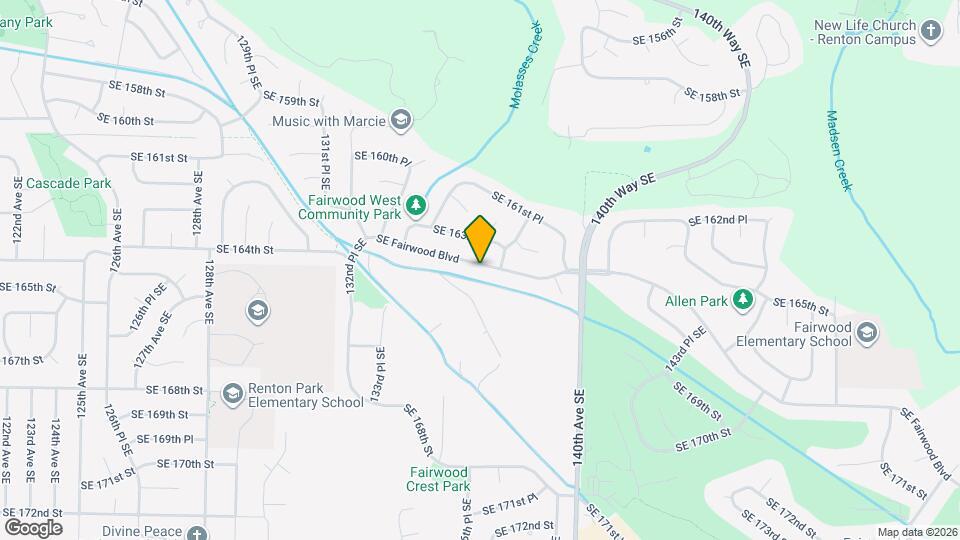 13617 SE Fairwood Blvd Map and Location Details