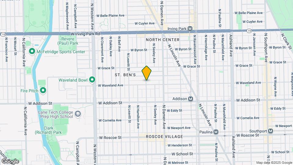 3711 N Hoyne Ave Map and Location Details