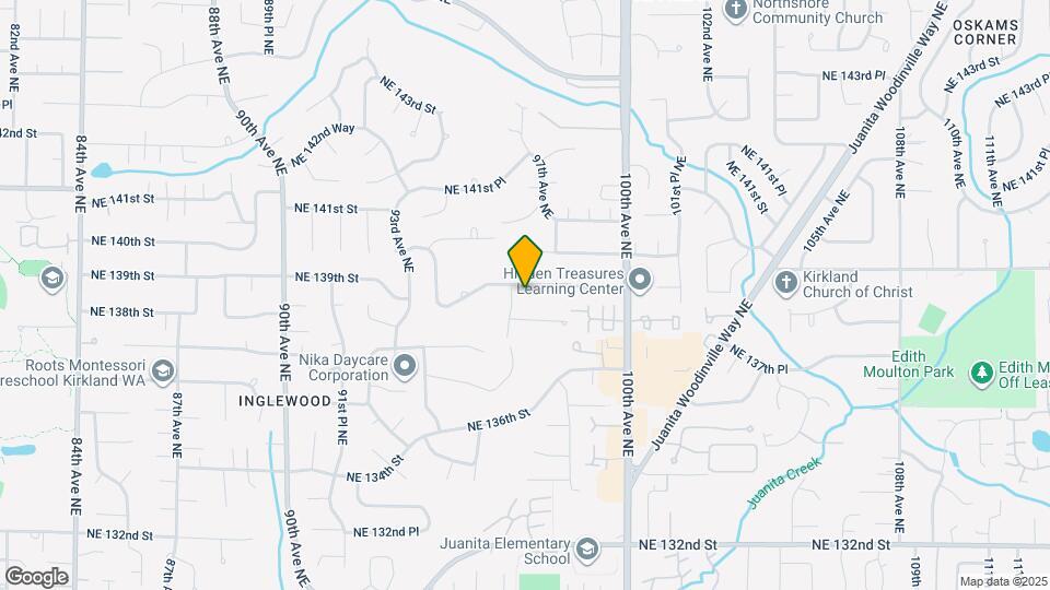 9709 NE 139th St Map and Location Details
