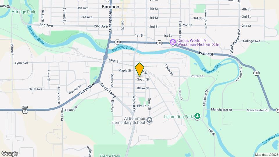 315 1/2 South St Map and Location Details