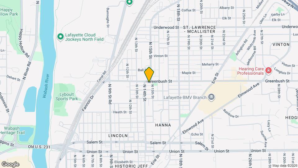 1413 Greenbush St Map and Location Details