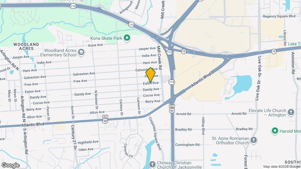 9020 Eaton Ave Map and Location Details