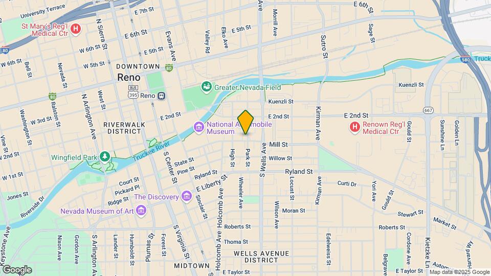 595 Mill St Map and Location Details