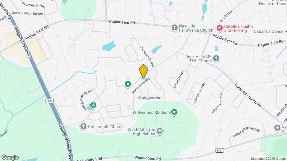 619 Harrison Dr NW Map and Location Details