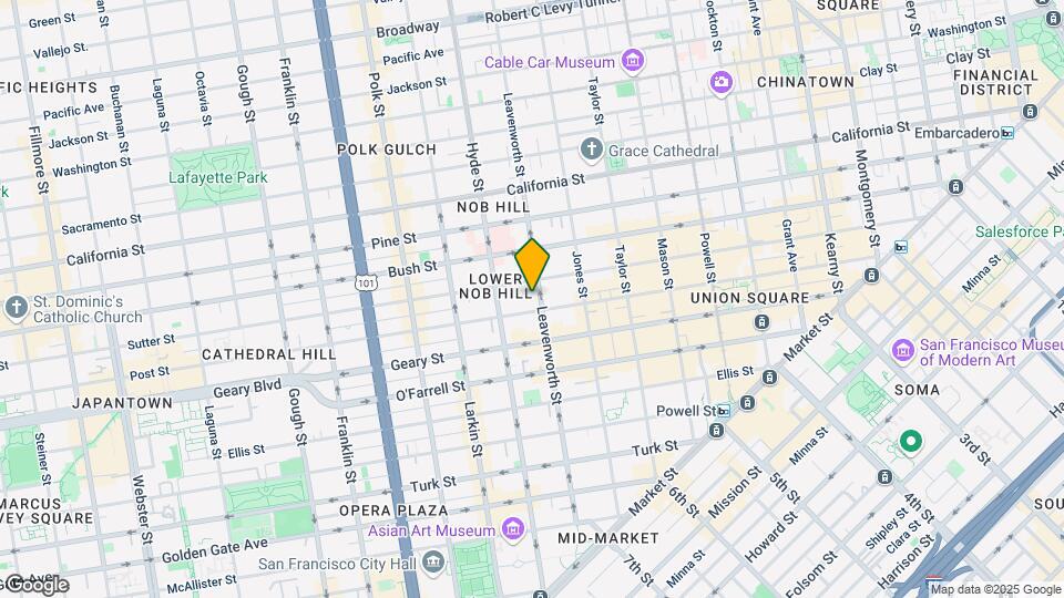 727 Leavenworth St, Unit 1 Map and Location Details