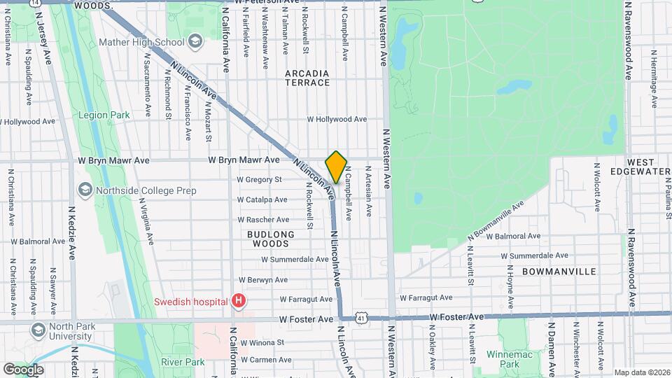 5515 N Lincoln Ave, Unit 2S Map and Location Details