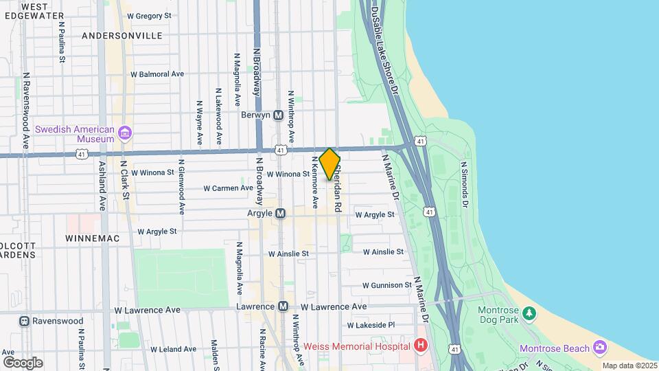 Uptown Regency - 5050 N Sheridan Rd Map and Location Details