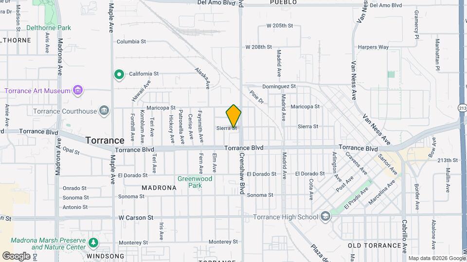 2512 Sierra St Map and Location Details