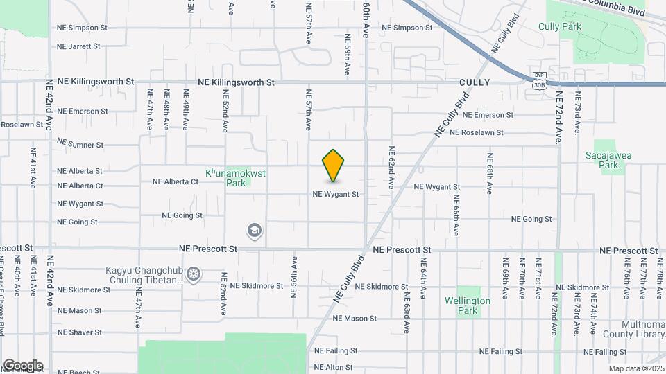 5815 NE Wygant St Map and Location Details