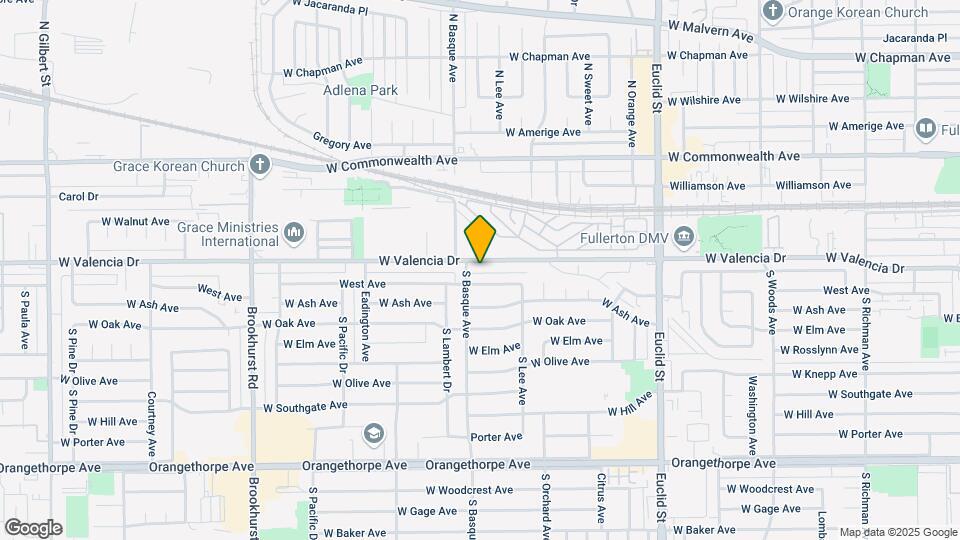 1342-1348 W Valencia Dr Map and Location Details